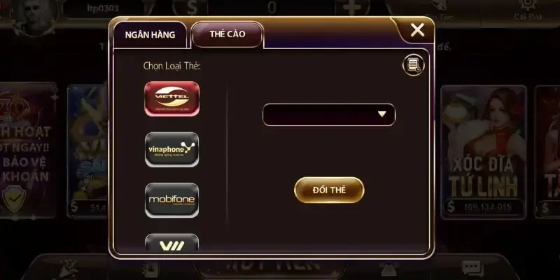 Nhập seri thẻ cào điện thoại
